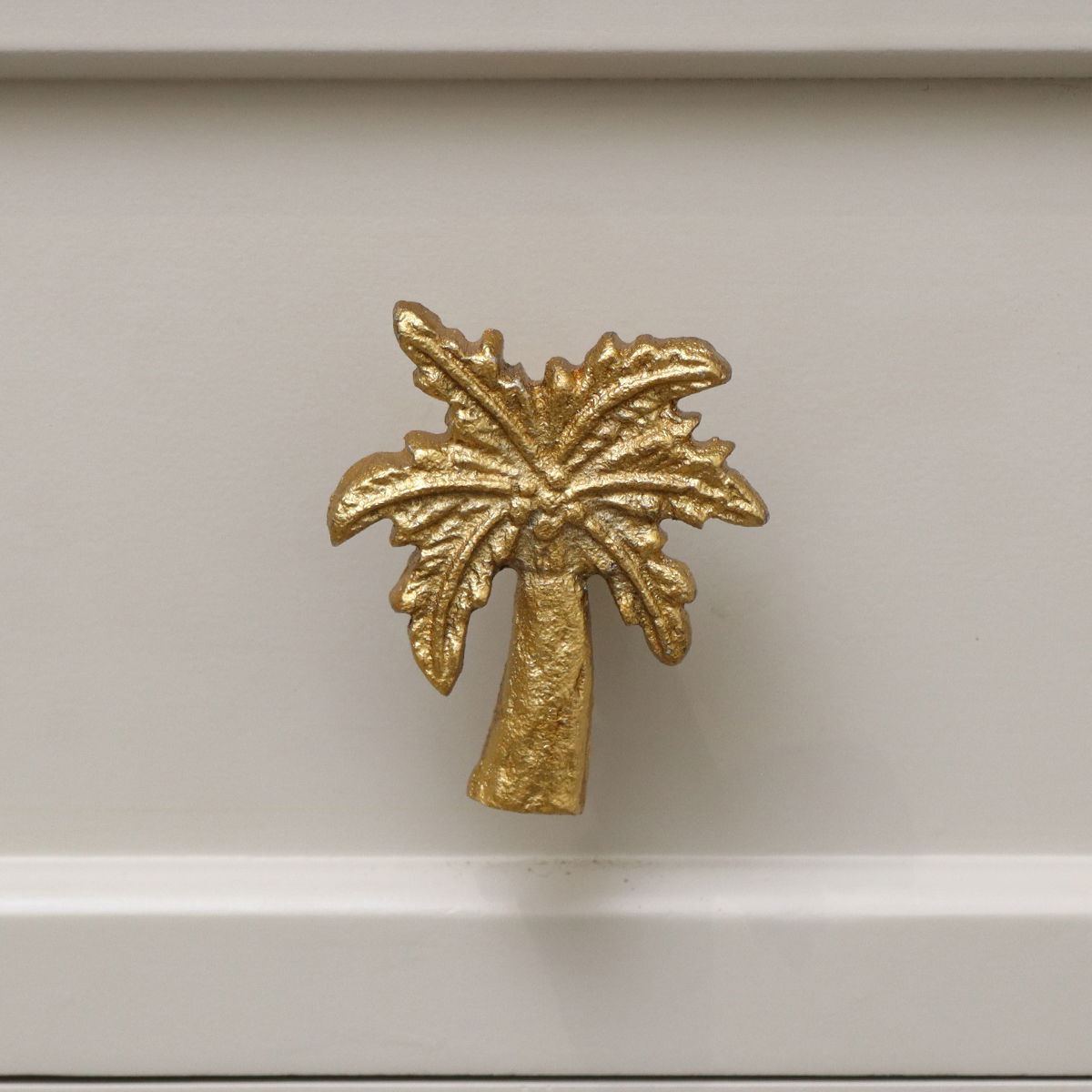 Antique Gold Palm Tree Drawer Knob