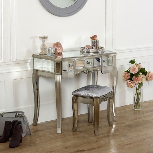 Mirrored Dressing Table and Stool - Tiffany Range