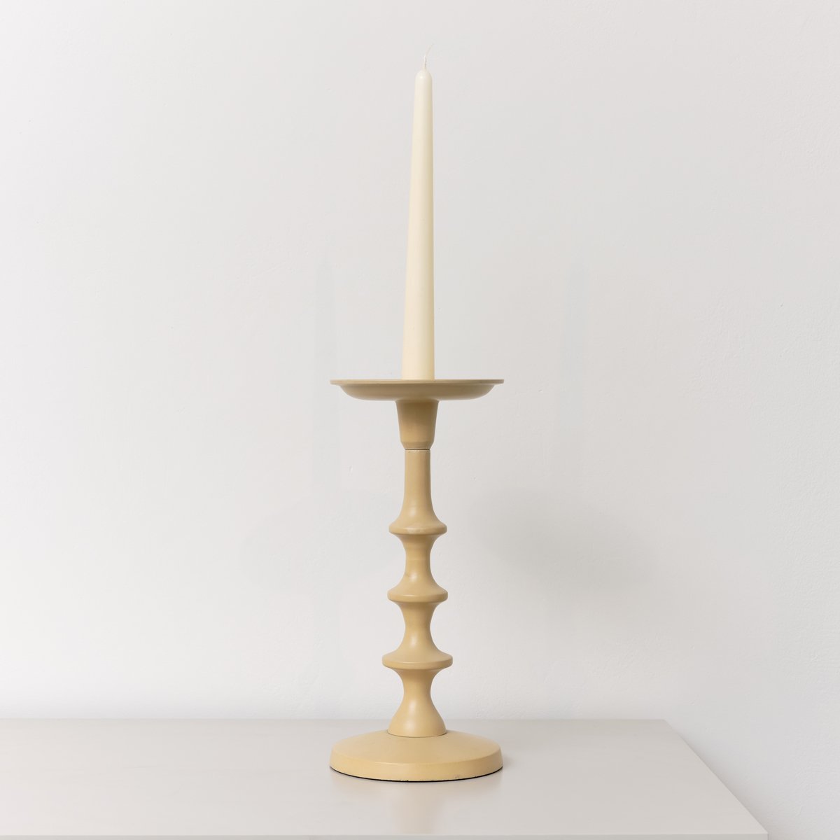 Mustard Yellow Candle Holder - 26.5cm