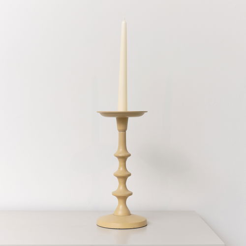 Mustard Yellow Candle Holder - 26.5cm