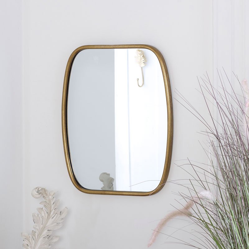 Rustic Gold Framed Mirror 40cm x 48.5cm