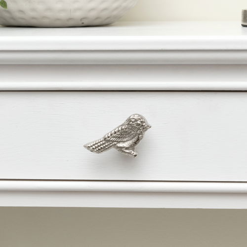 Silver Bird Drawer Knob