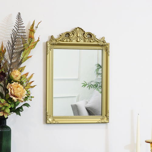 Vintage Gold Wall Mirror 36cm x 55cm