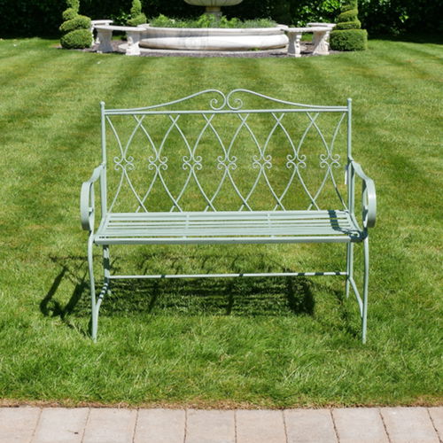 Vintage Green Garden Bench