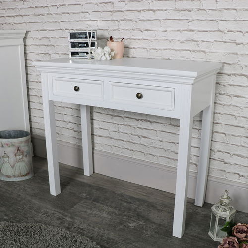 White Console/Dressing Table - Daventry White Range