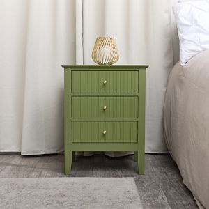 3 Drawer Bedside Table - Hales Green Range