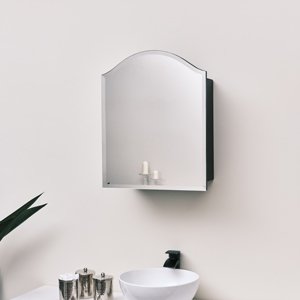 Arched Mirrored Bathroom Wall Cabinet