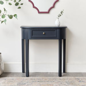 Black Half Moon Table - Daventry Black Range