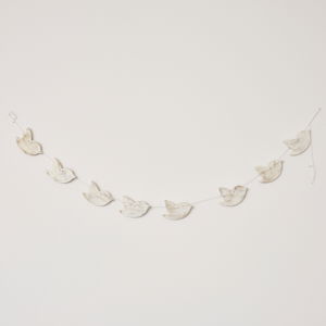 Distressed Wooden Christmas Bird Garland - 142cm