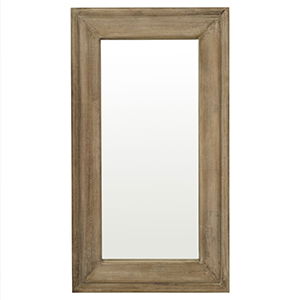 Extra Large Natural Wooden Framed Wall Mirror - 200cm x 100cm