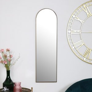 Gold Arch Wall Mirror 100cm x 29cm