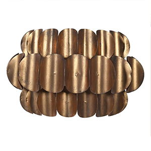 Gold Metal Curved Wall Light