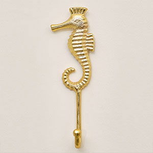 Gold Seahorse Wall Hook