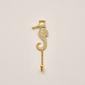 Gold Seahorse Wall Hook