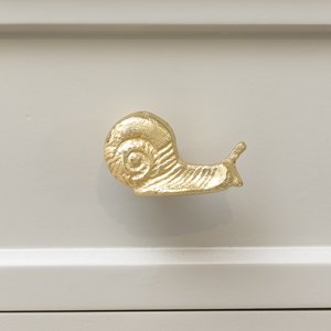 Gold Snail Drawer Knob
