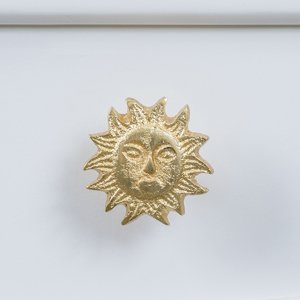 Gold Sun Drawer Knob