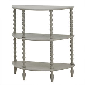 Grey Half Moon Bobbled Freestanding Shelving Unit Grey Half Moon Bobbled Freestanding Shelving Unit