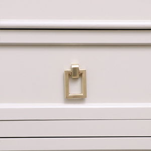 Brushed Gold Rectangle Drop Shape Pull Handle