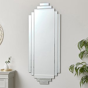 Large Art Deco Wall Mirror 56cm x 142cm