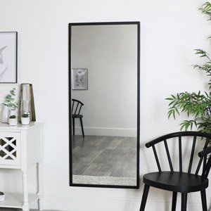 Large Black Rectangle Mirror 60cm x 140cm