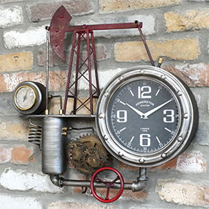 Large Industrial Wall Clock 55cm x 55cm