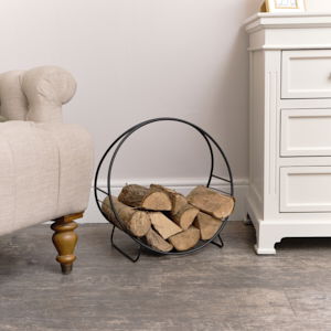 Large Metal Round Log Holder 45cm x 47cm