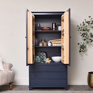 Large Navy Blue Pantry/Storage Closet