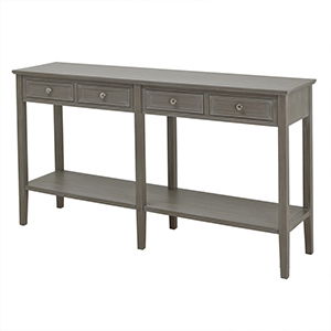 Large Wooden 4 Drawer Console Table/Sideboard