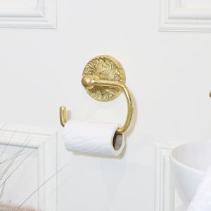 Luxe Gold Toilet Roll Holder 17cm x 16 cm