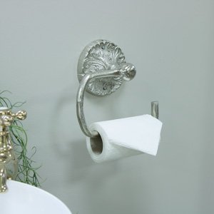 Luxe Silver Toilet Roll Holder 17cm x 16cm