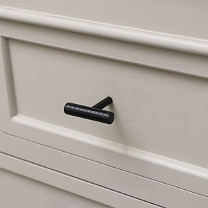 Matte Black Metal Hammered Drawer Bar Pull Handle 5.5cm