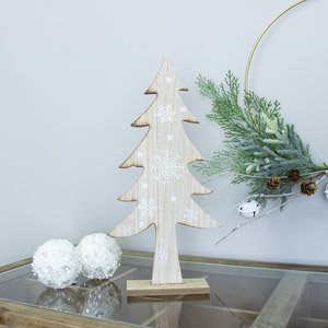 Nordic Wooden Tree Stand - 35cm