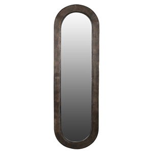 Rustic Large Oval Wall Mirror