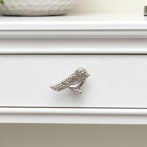 Silver Bird Drawer Knob