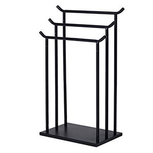 Tall Black Towel Rack