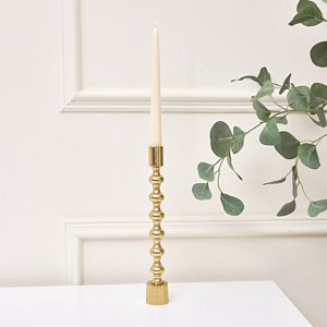 Tall Gold Metal Candle Holder