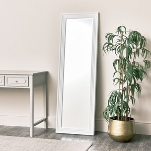 Tall White Full Length Mirror 52 x 160cm