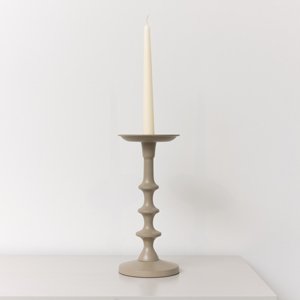 Taupe Candle Holder - 26.5cm