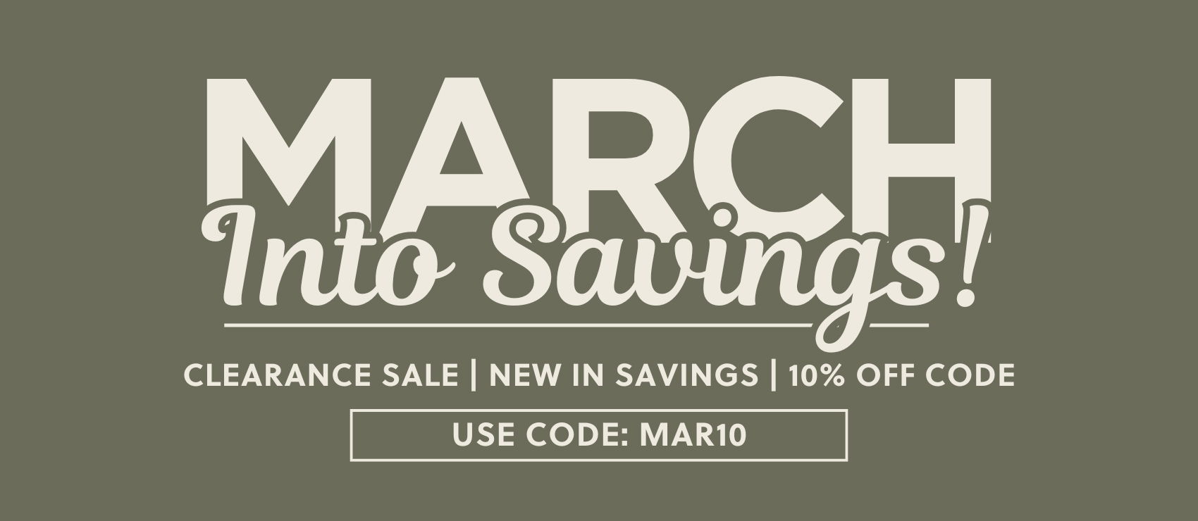 March Savings